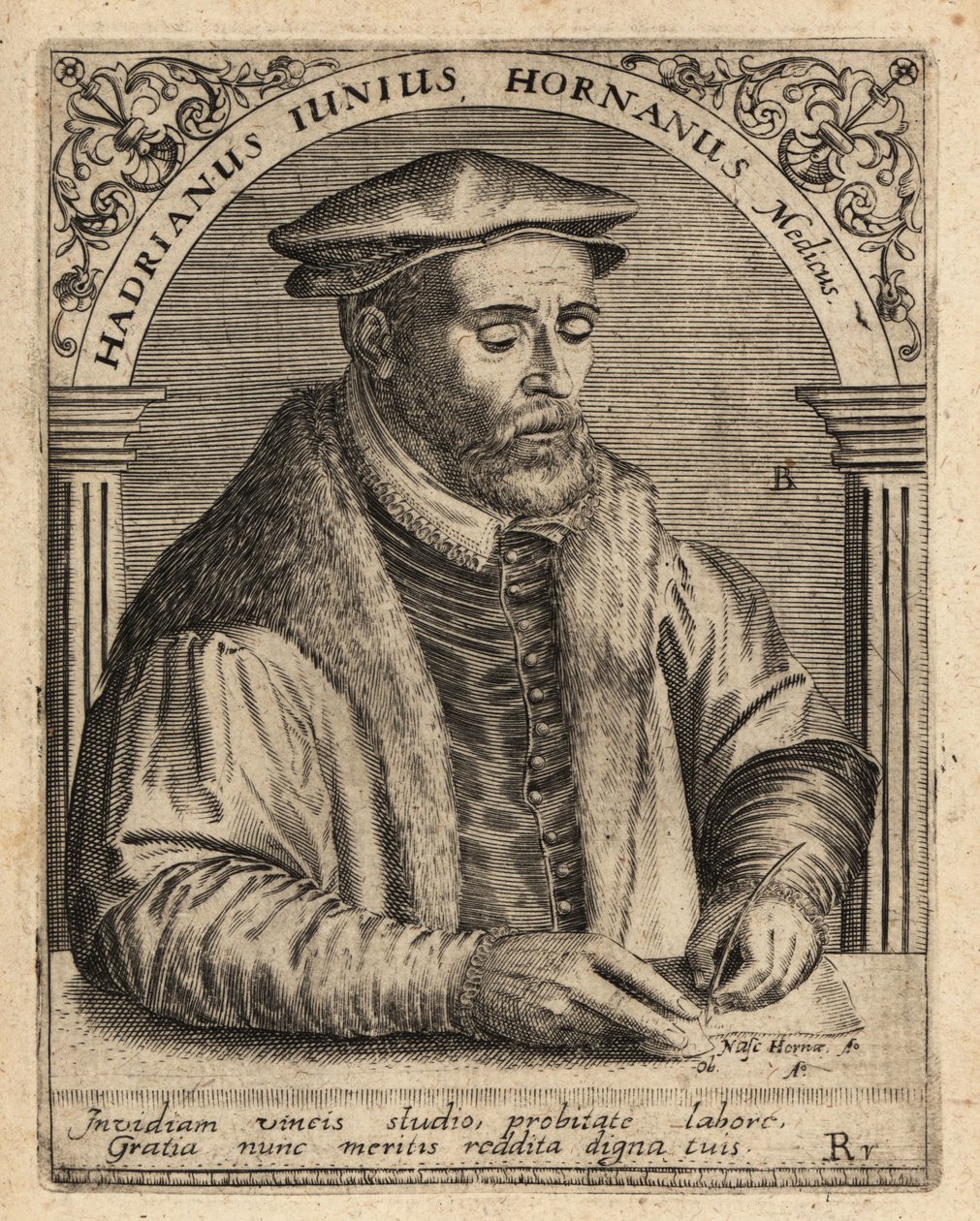 Adriaen de Jonghe, médico holandês. de Theodore de Bry