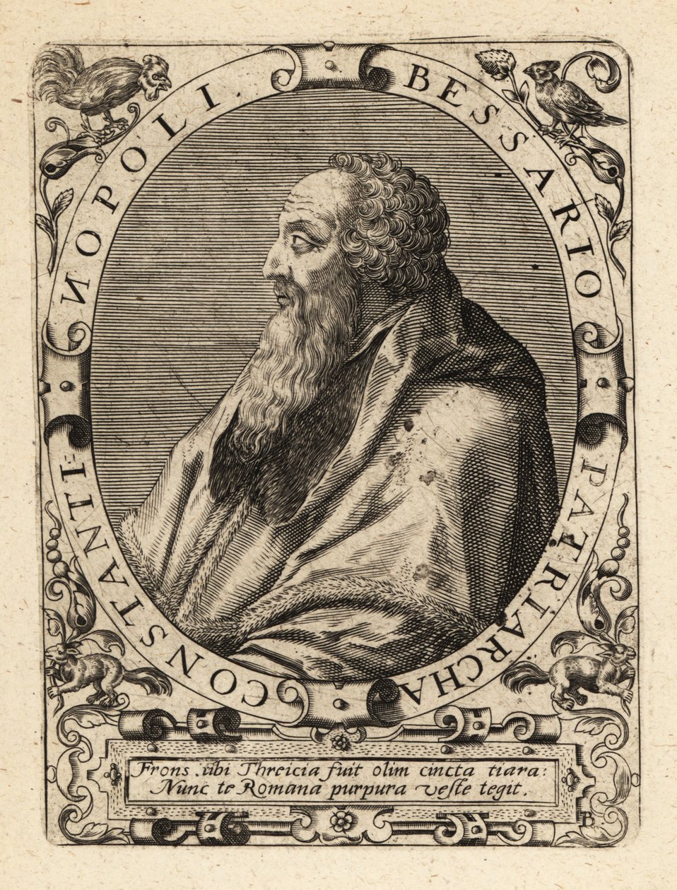 Basilios Bessarion, Patriarca de Constantinopla. de Theodore de Bry