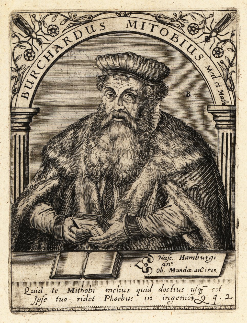Burkhard Mithoff, anatomista e médico de Theodore de Bry