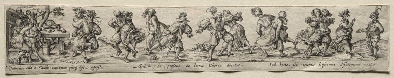 Dança dos Camponeses. de Theodore de Bry