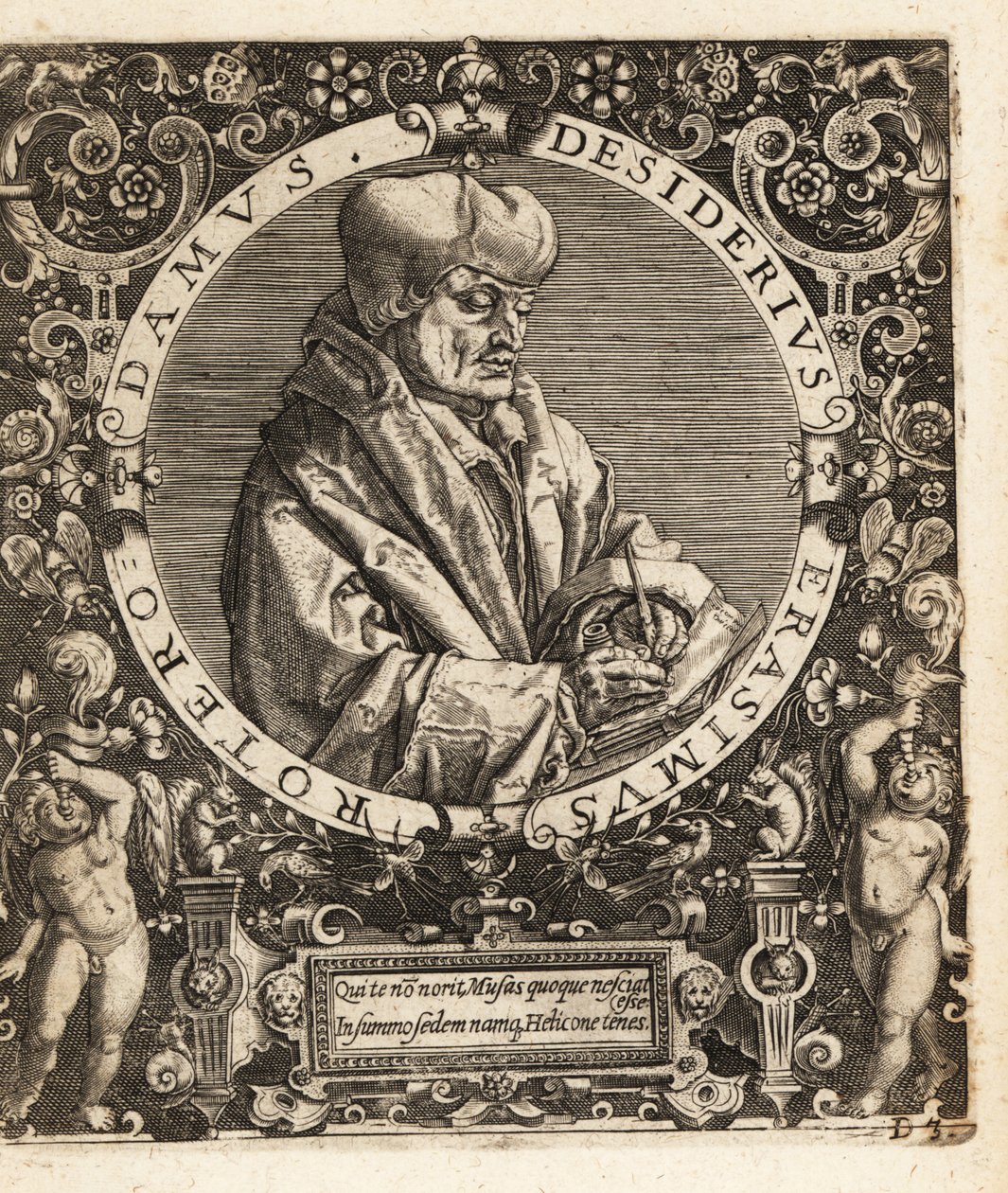 Erasmus de Roterdão de Theodore de Bry