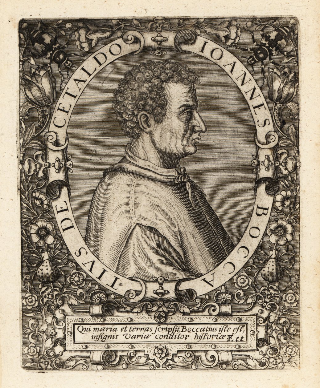 Giovanni Boccaccio, escritor italiano. de Theodore de Bry