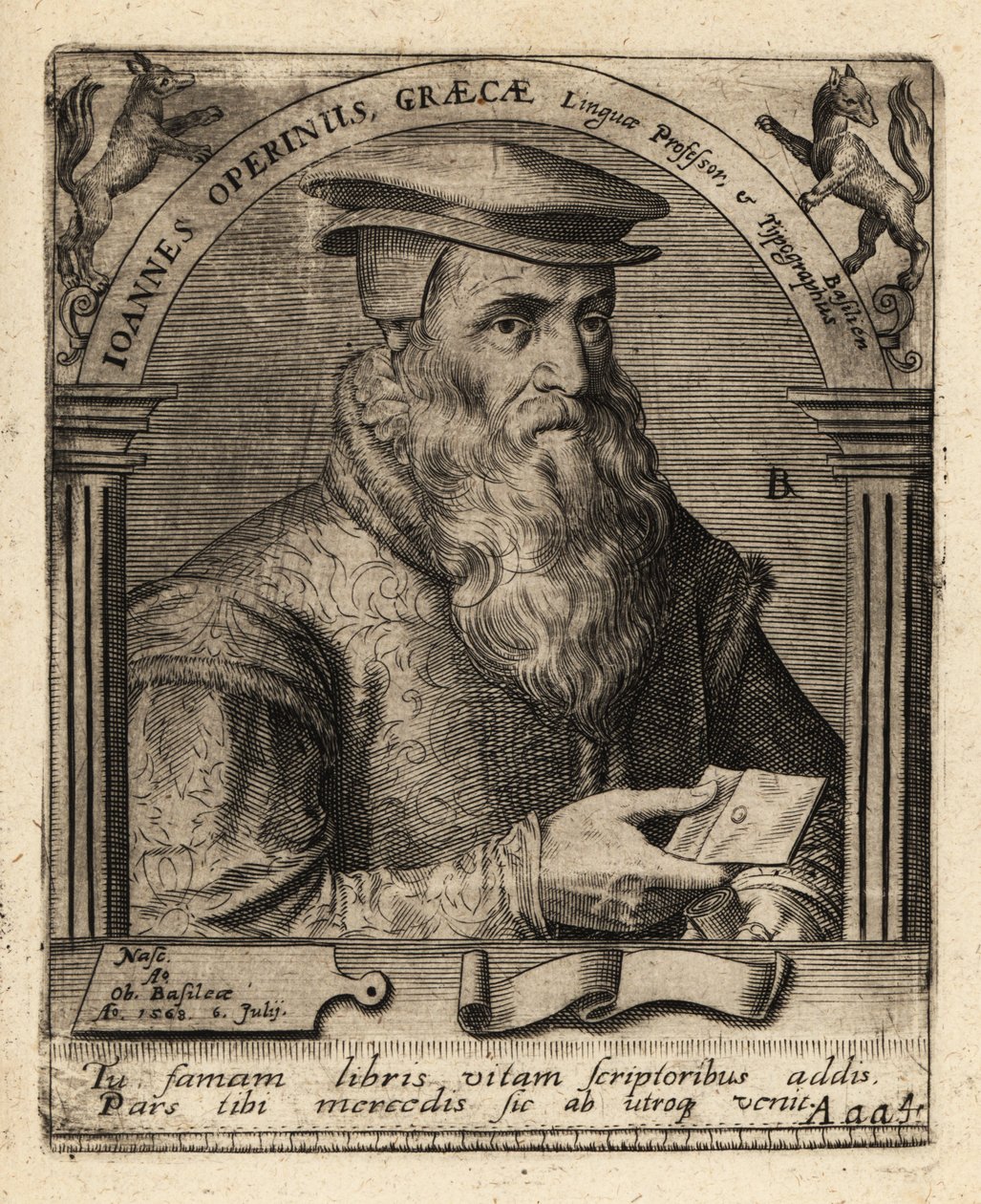 Hans Herbst, impressor humanista suíço. de Theodore de Bry
