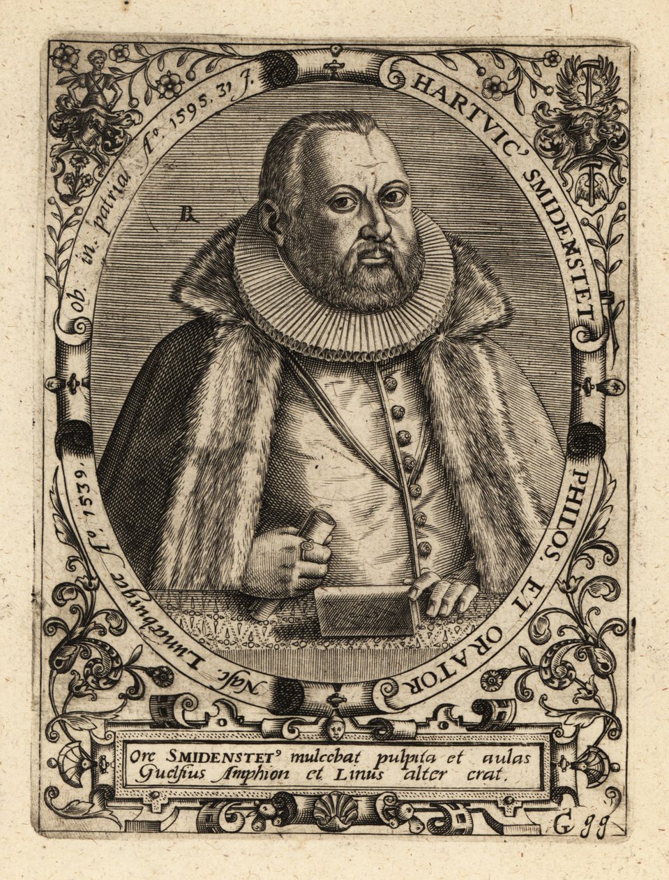 Hartwig Schmidenstedt, retórico alemão. de Theodore de Bry