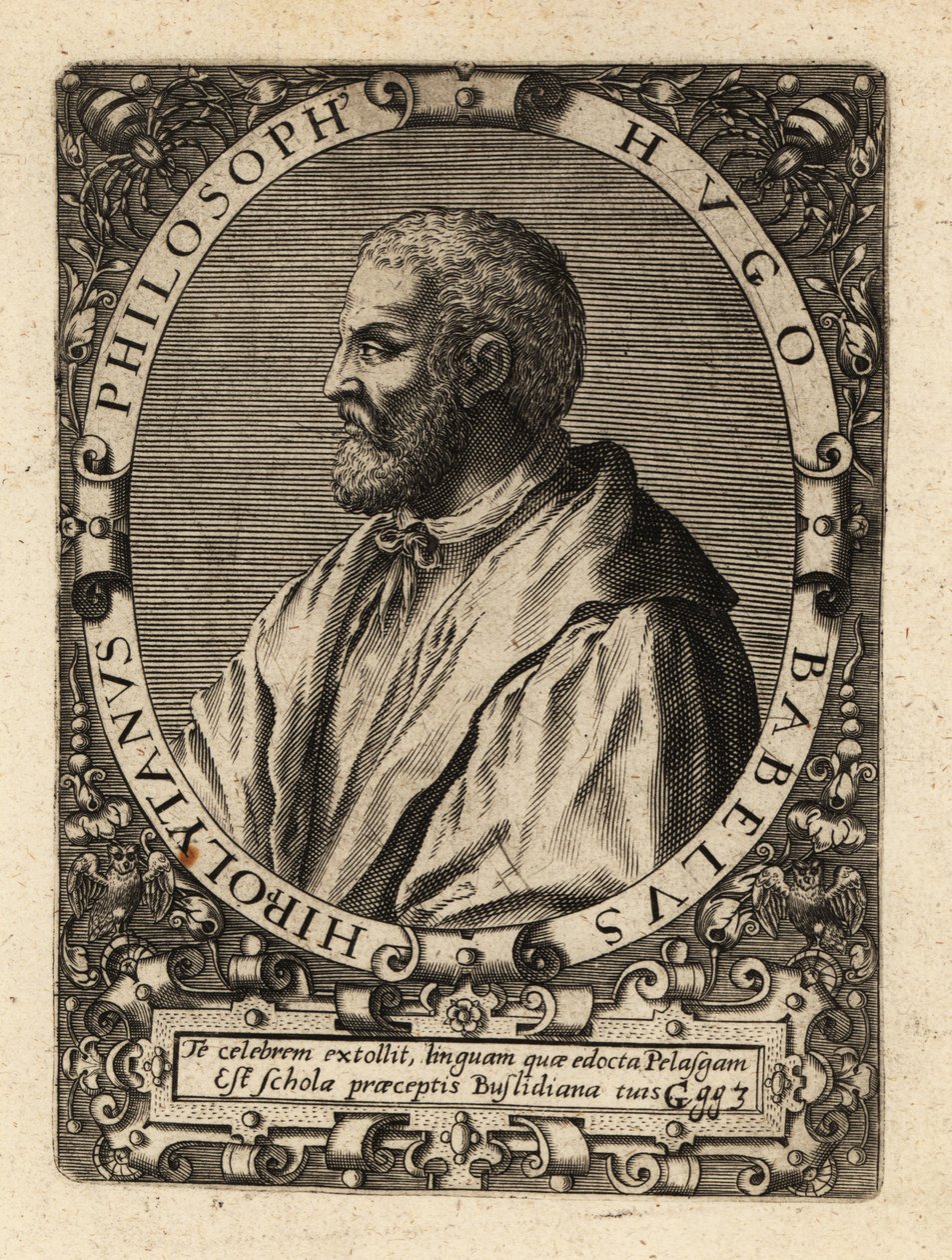 Hugues Babet, filósofo francês. de Theodore de Bry