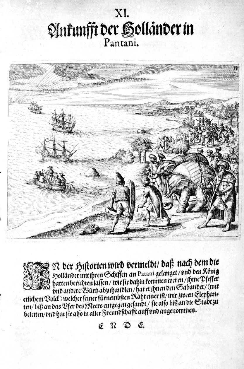 Invasão do vice-almirante Sebold, 1606 de Theodore de Bry