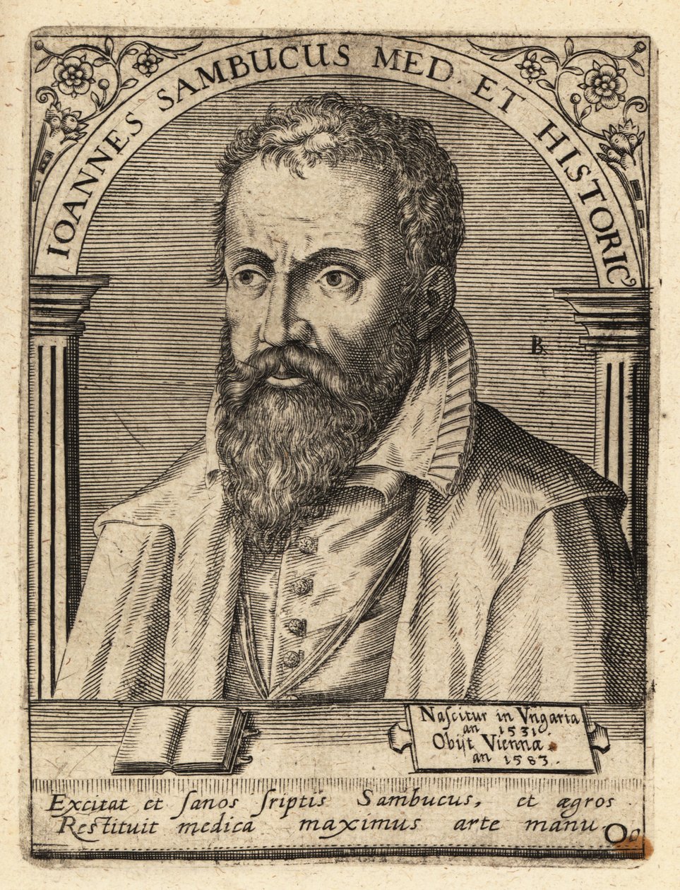 Janos Zsamboky, estudioso humanista húngaro de Theodore de Bry