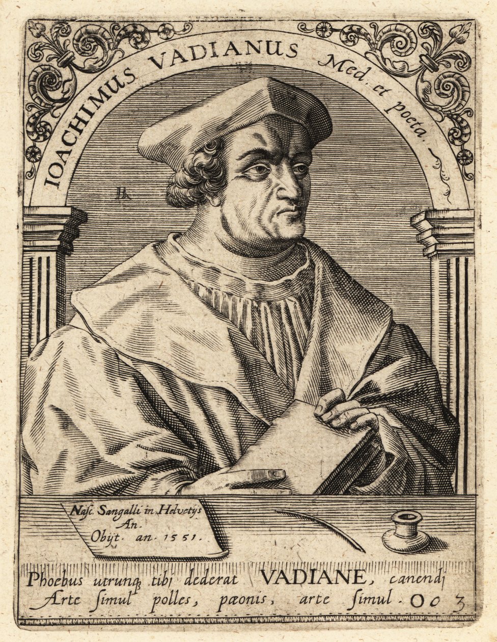 Joachim von Watt, humanista suíço de Theodore de Bry
