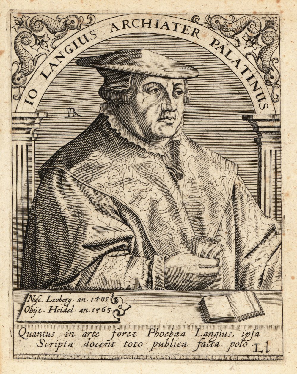 Johannes Lange, médico e cirurgião alemão de Theodore de Bry