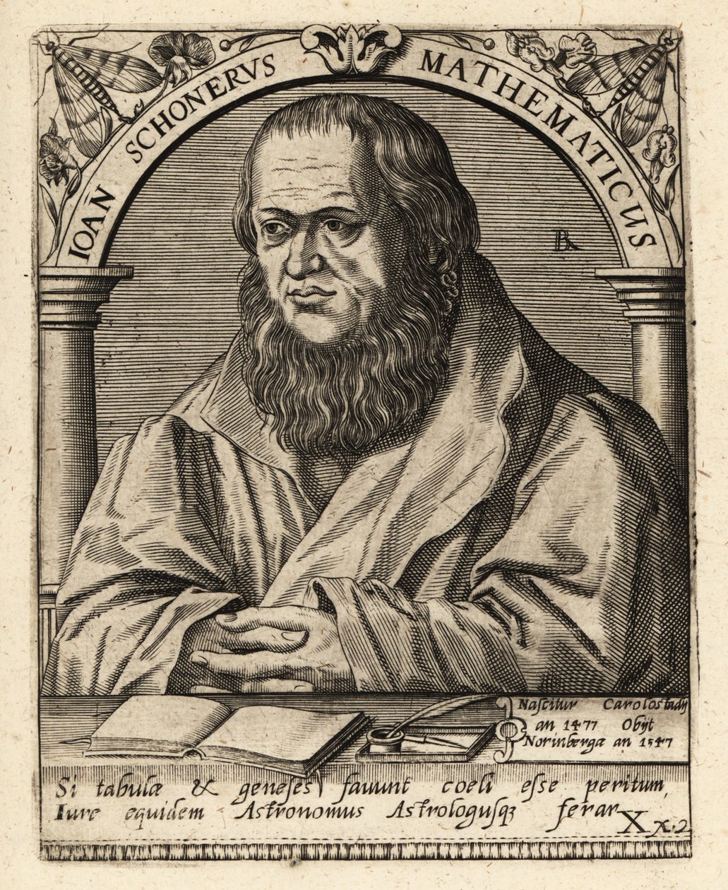 Johannes Schoner, polimaturgo alemão de Theodore de Bry