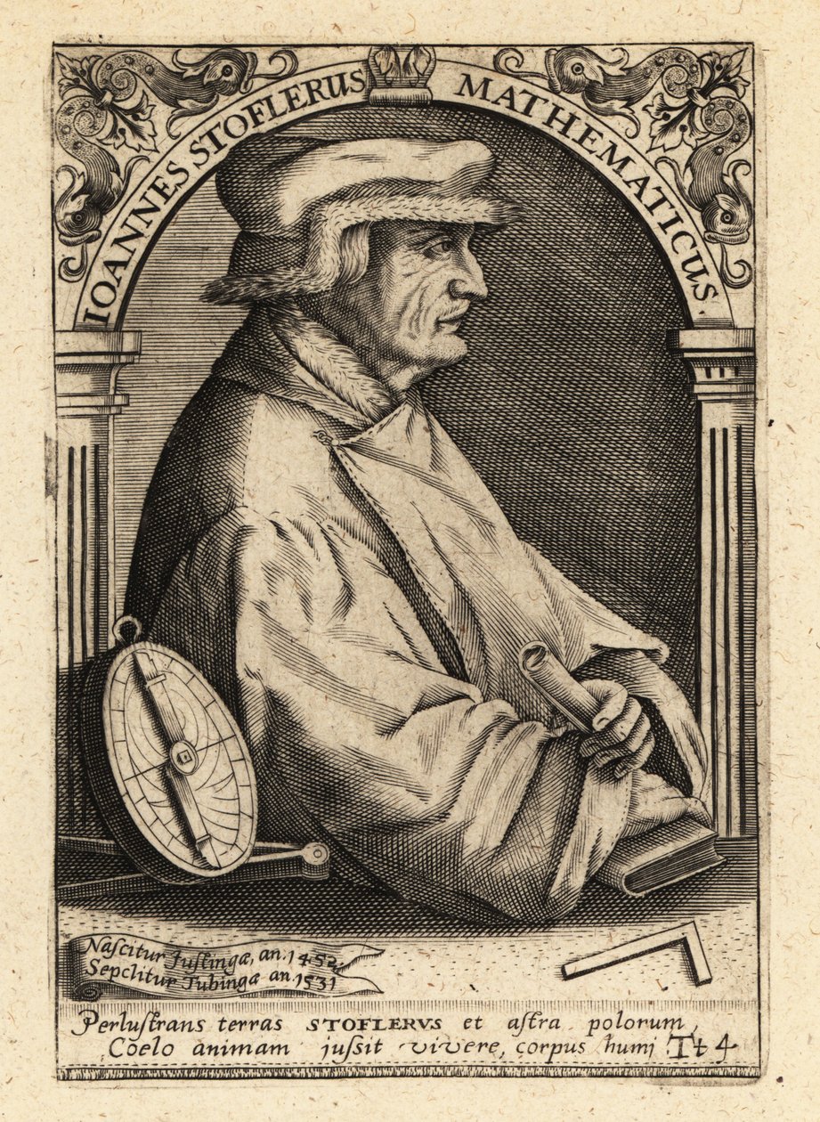 Johannes Stoffler, matemático alemão. de Theodore de Bry