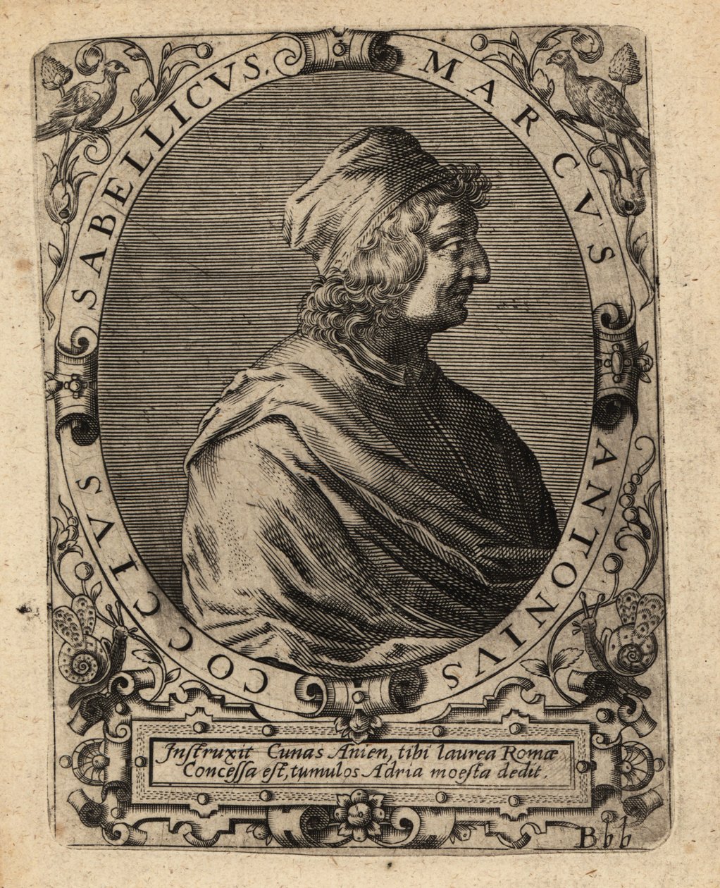 Marcus Antonius Coccius Sabellicus, estudioso italiano. de Theodore de Bry