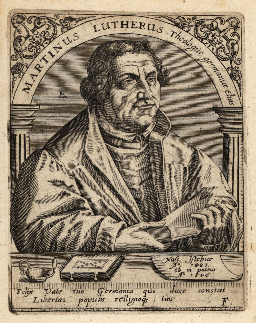 Martinho Lutero de Theodore de Bry
