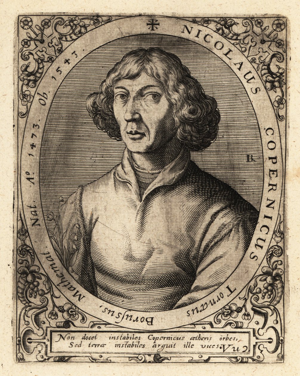 Nicolaus Copérnico, polimata da era renascentista. de Theodore de Bry