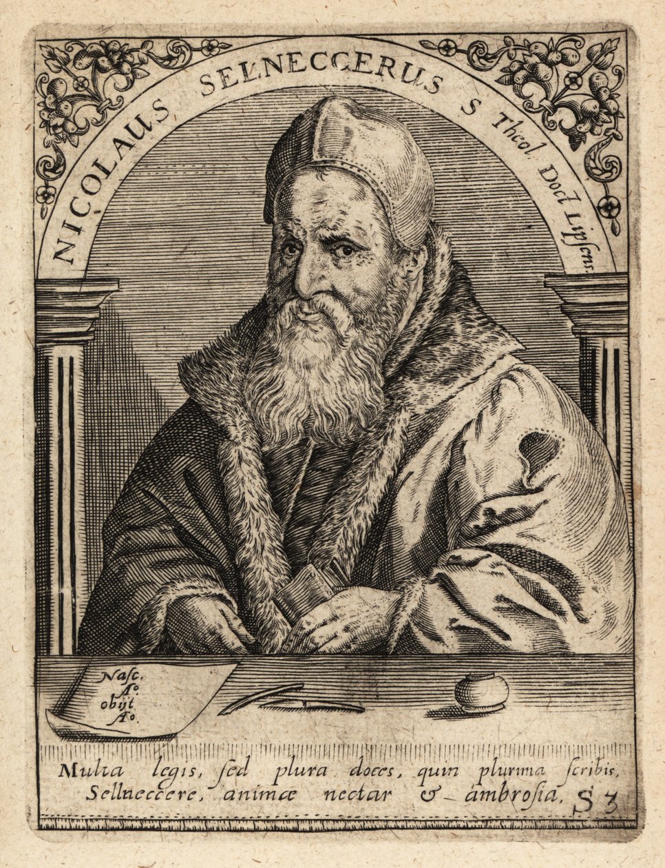 Nicholas Selnecker de Theodore de Bry