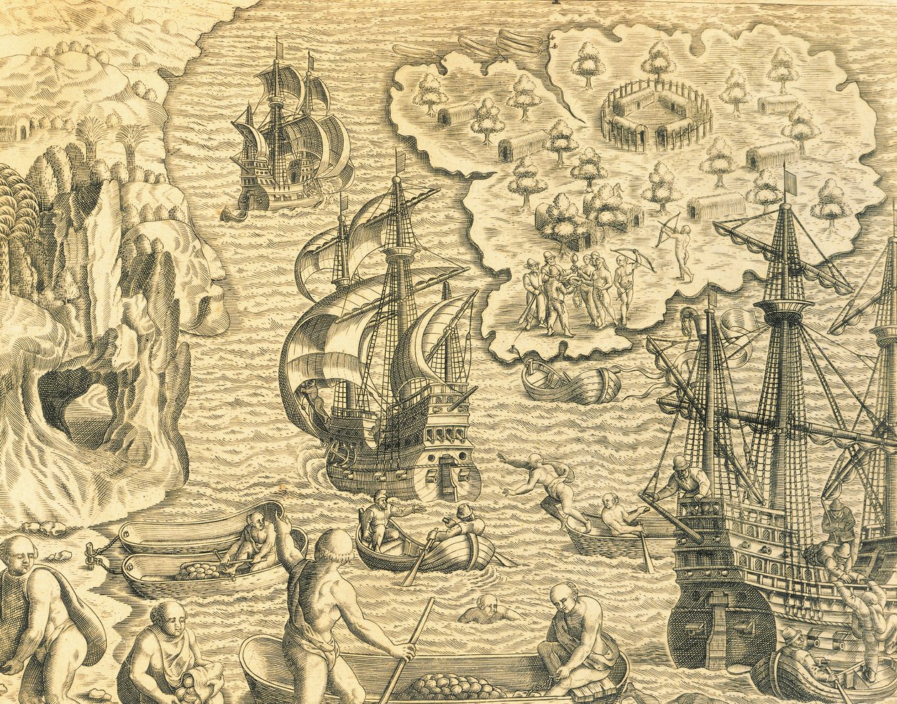 Ilhas Pérola de Theodore de Bry