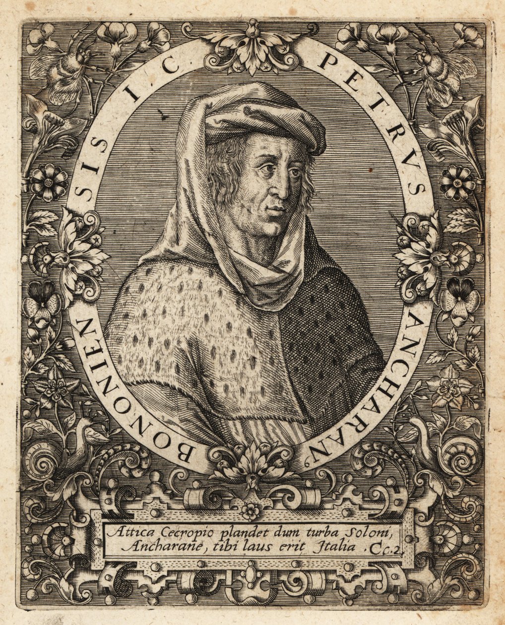 Pedro de Ancarano, c.1333-1416, jurista italiano. de Theodore de Bry