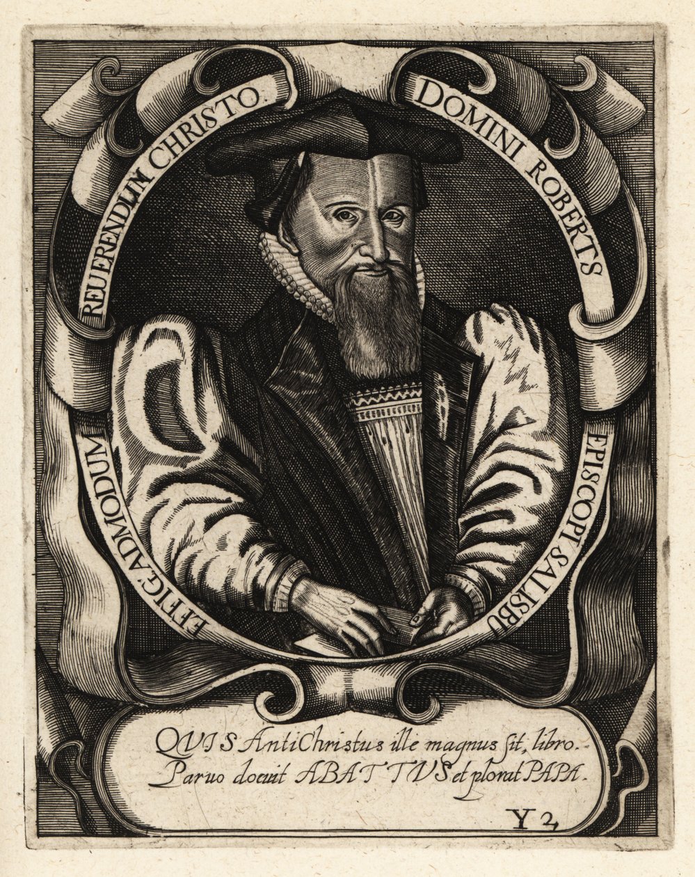 Robert Abbot, Bispo de Salisbury de Theodore de Bry
