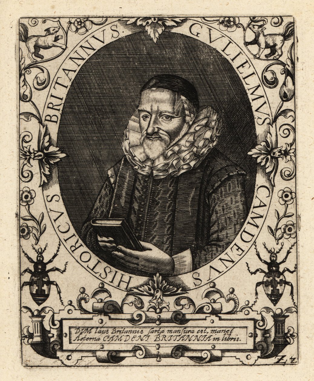 William Camden, antiquário inglês. de Theodore de Bry