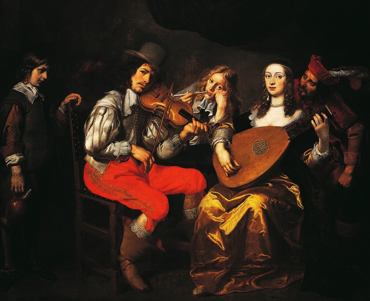 O concerto, por Theodor van Thulden, Circa 1650 de Theodore van Thulden