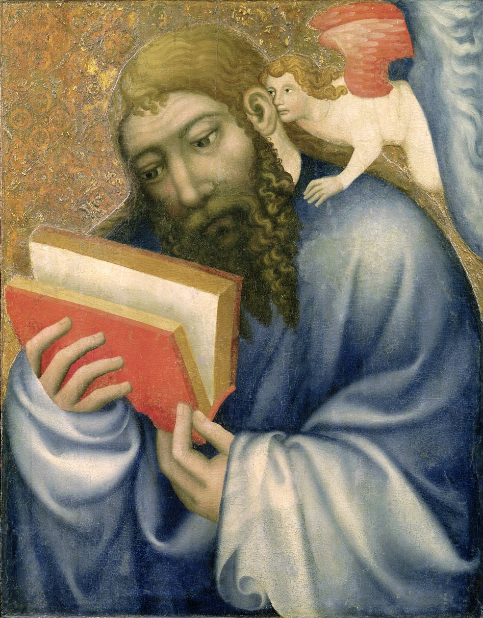 São Mateus, da capela do Castelo de Karlstejn, c.1365 (têmpera no painel) de Theodoricus of Prague