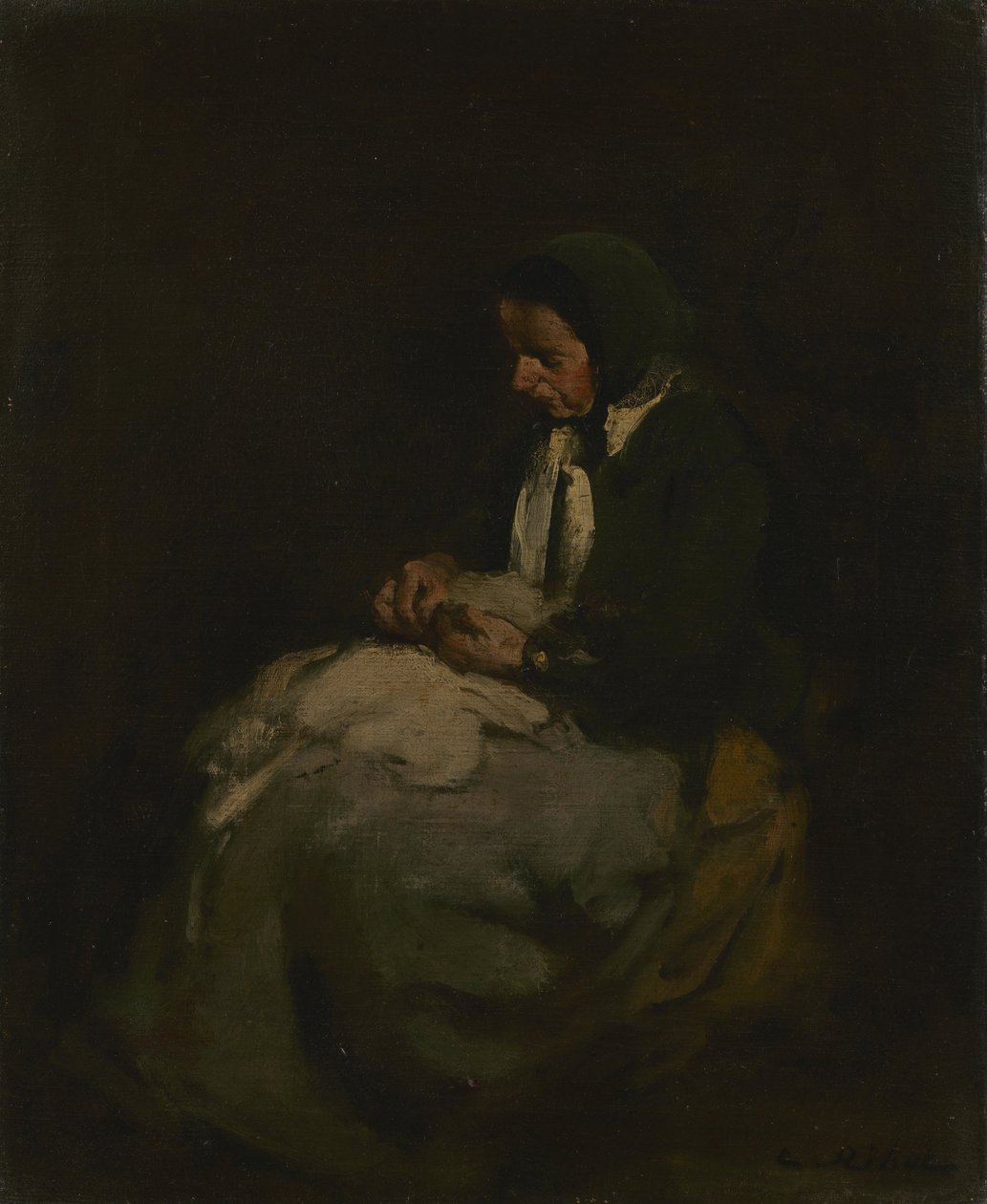 Costura de mulher de Auguste Theodule Ribot