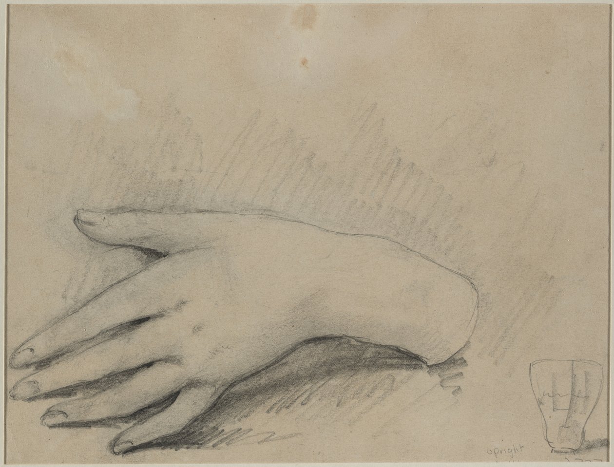 Estudo da mão de uma mulher (verso) de Theodule Ribot