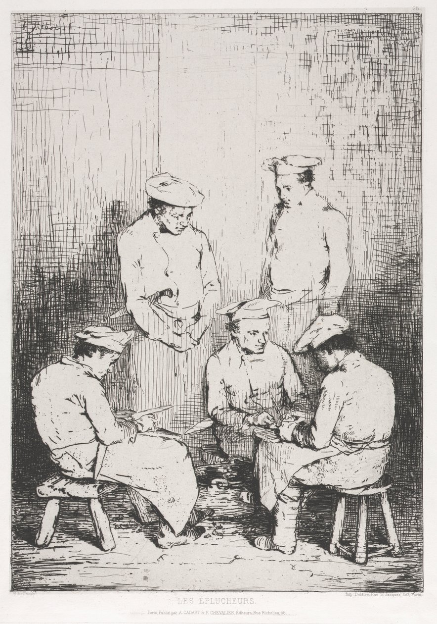 Os descascadores de batata de Theodule Ribot