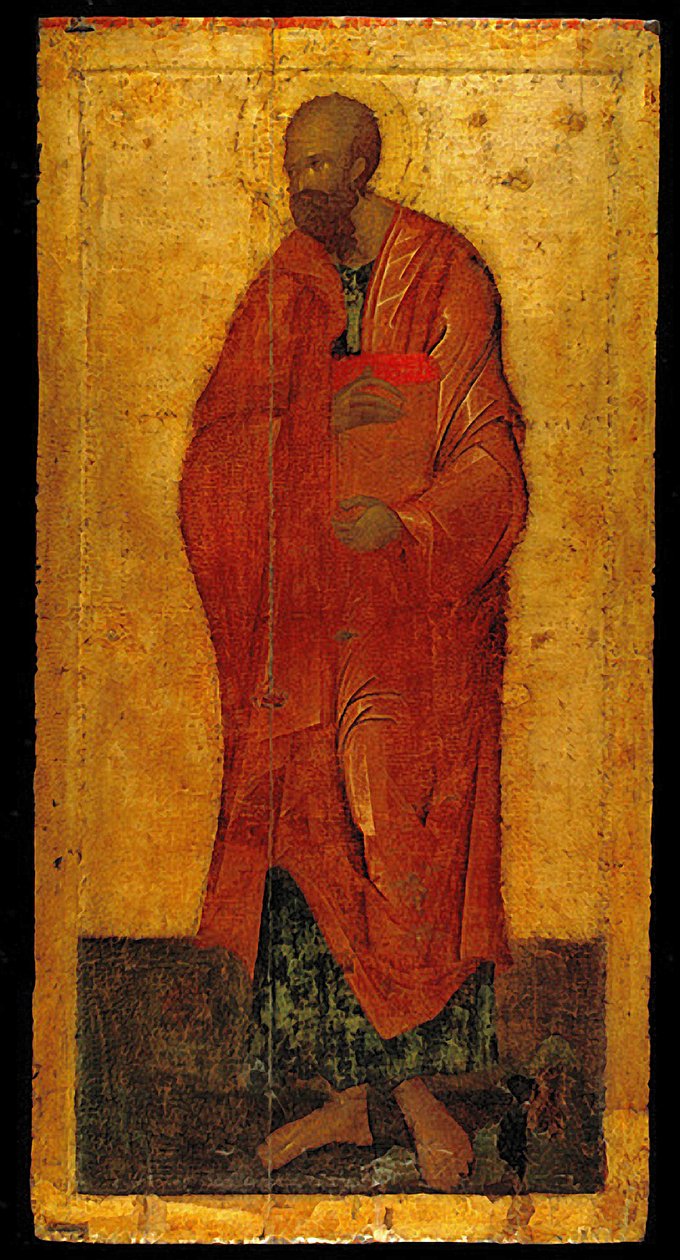 O apóstolo Paulo (têmpera sobre madeira) de Theophanes the Greek