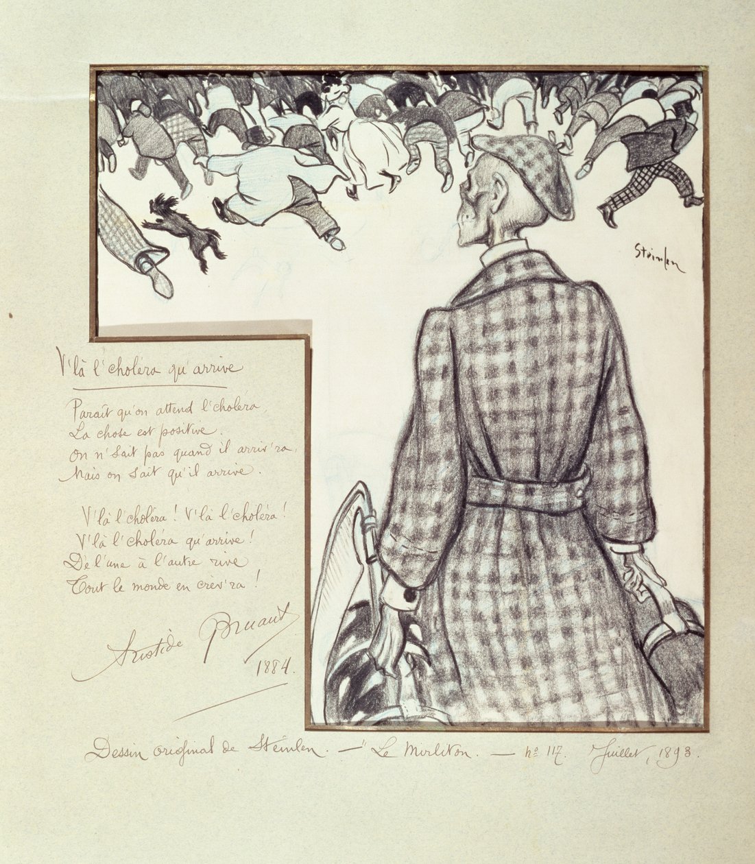 A cólera está chegando, 1898 de Théophile Alexandre Steinlen