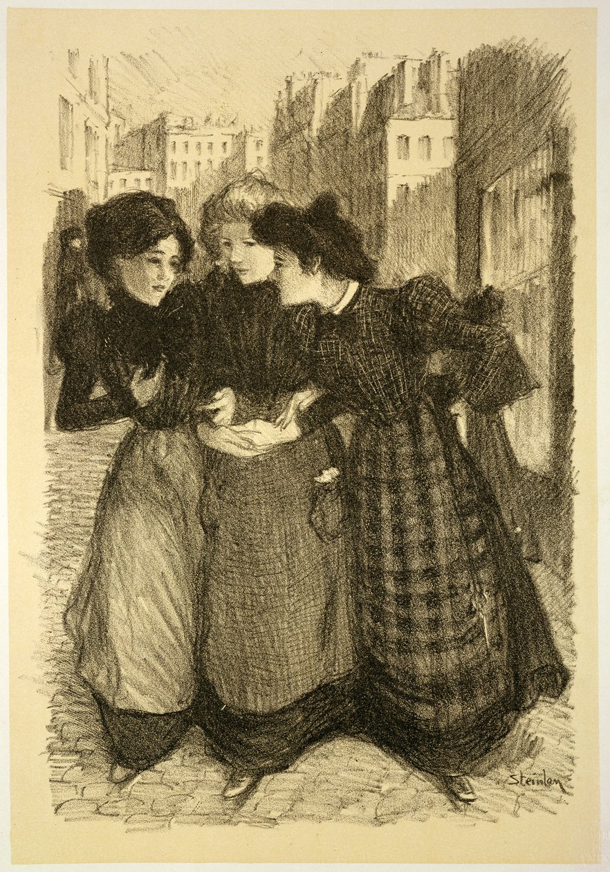 Desenho original para &39;Os Mestres do Poster&39; de Théophile Alexandre Steinlen