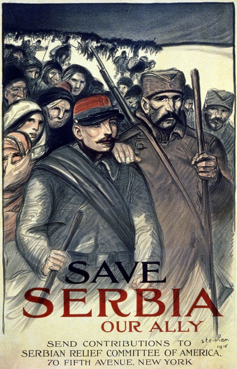 Save Serbia, Our Ally, 1916 (ver também 699044) de Théophile Alexandre Steinlen
