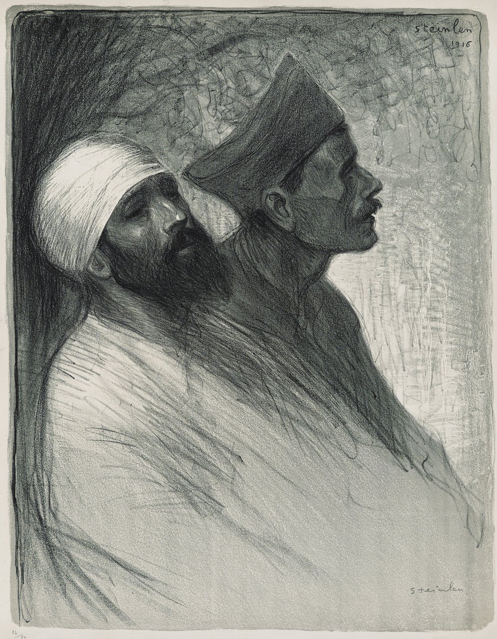 Untitled, 1916 (litografia de transferência em papel de capa) de Théophile Alexandre Steinlen