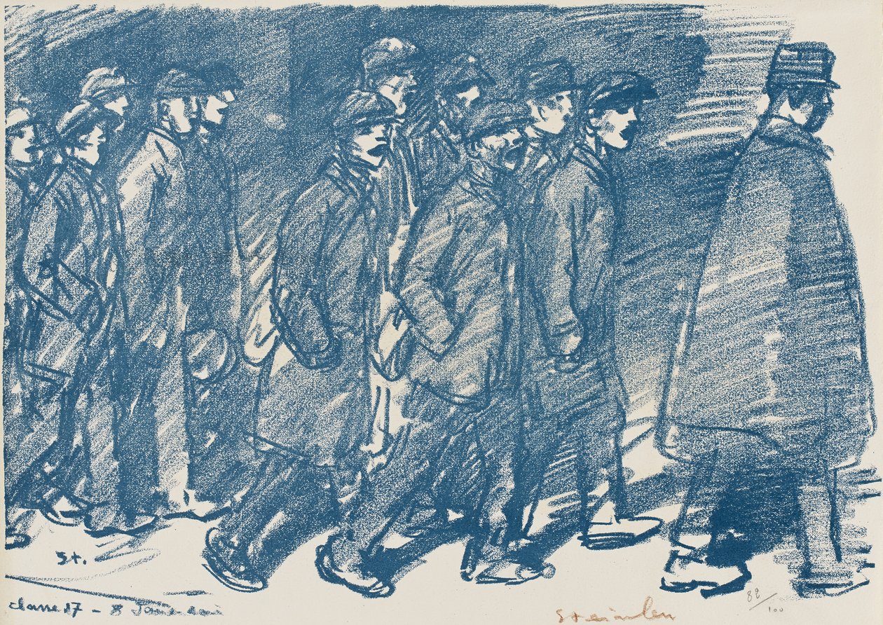 Untitled, final do século 19 (litografia em papel de capa) de Théophile Alexandre Steinlen