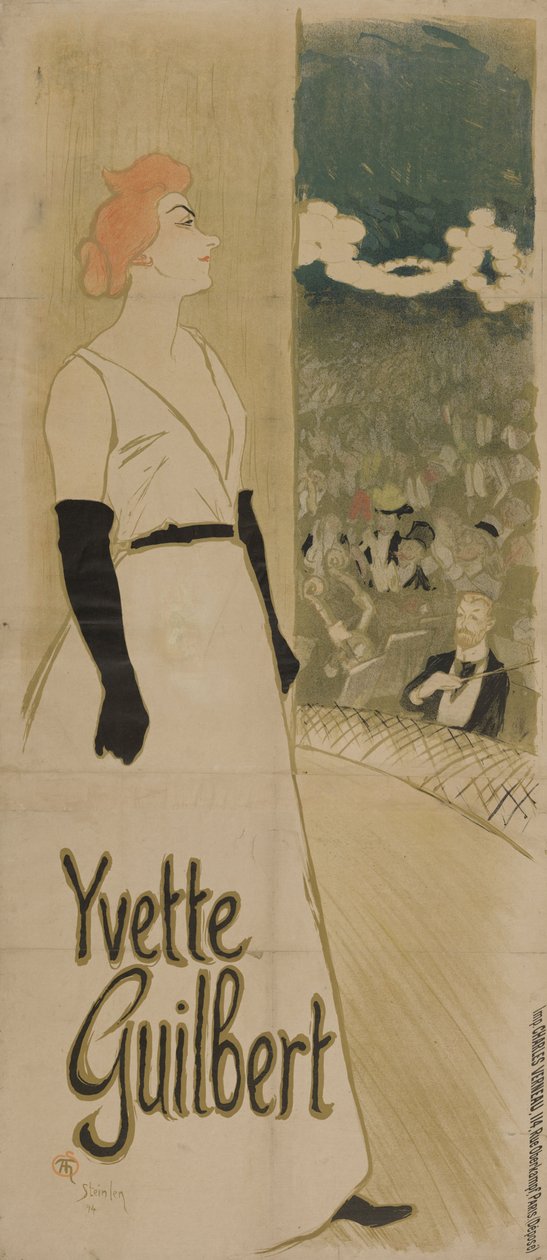 Embaixadores de Yvette Guilbert, 1894 de Théophile Alexandre Steinlen
