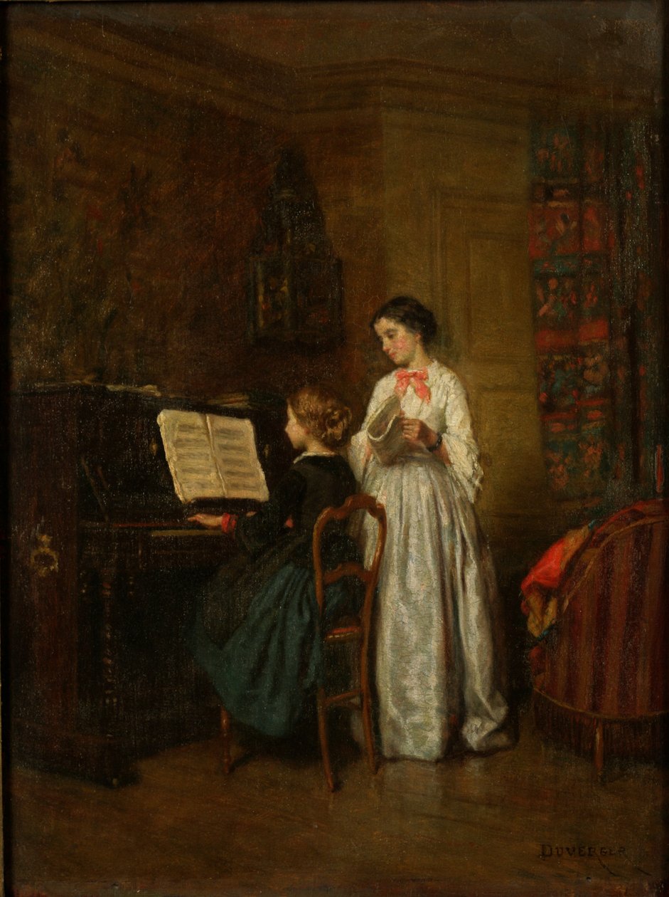 A lição de música de Theophile Emmanuel Duverger
