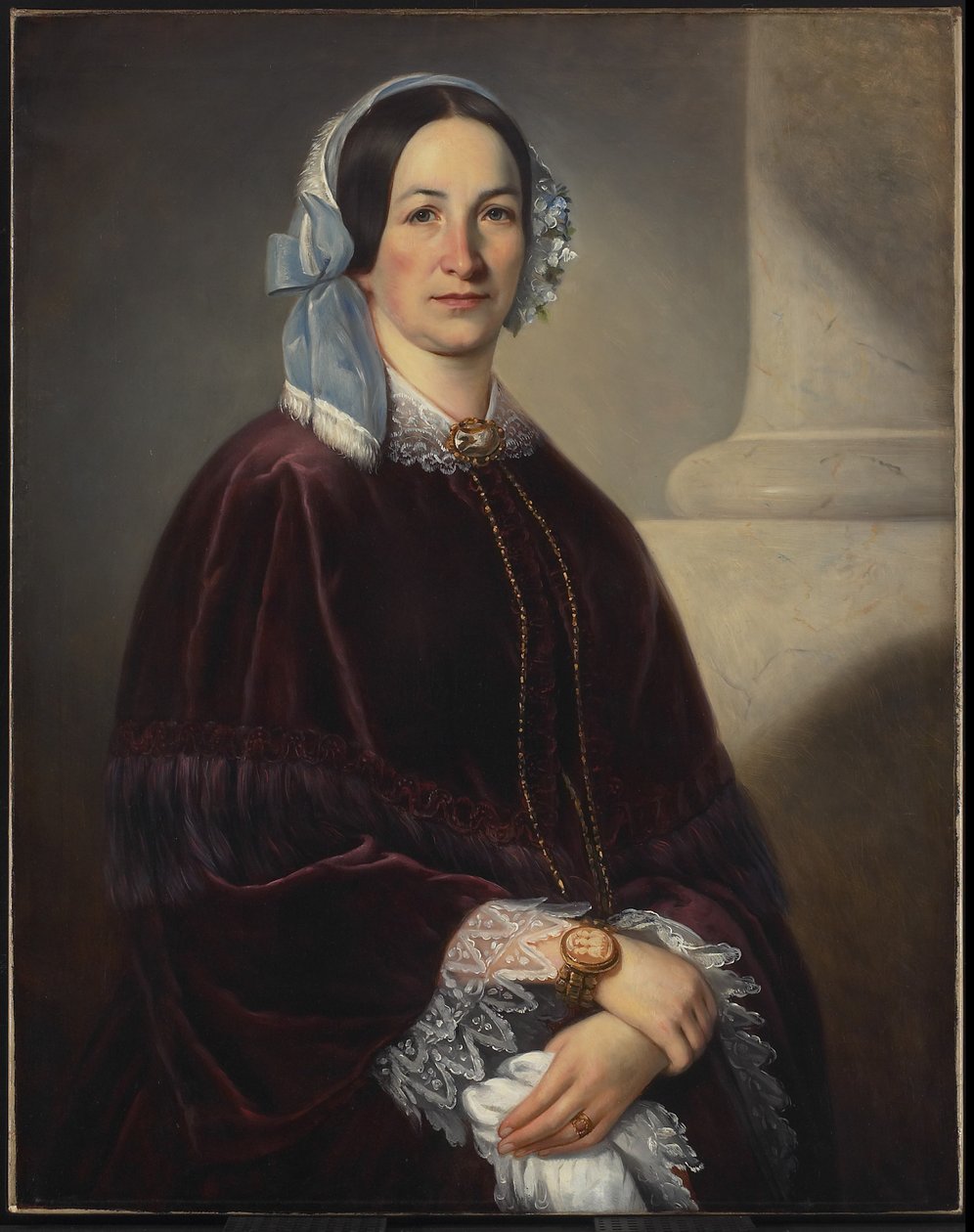 Sra. Isaac Dorion, nascida Adélaide Huot dit St-Laurent, c.1854 de Théophile Hamel