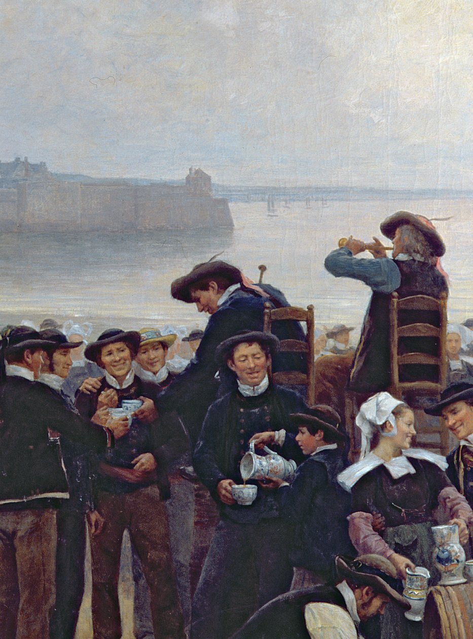 O perdão na Bretanha (detalhe) (ver também 164315, 164316) de Theophile Louis Deyrolle