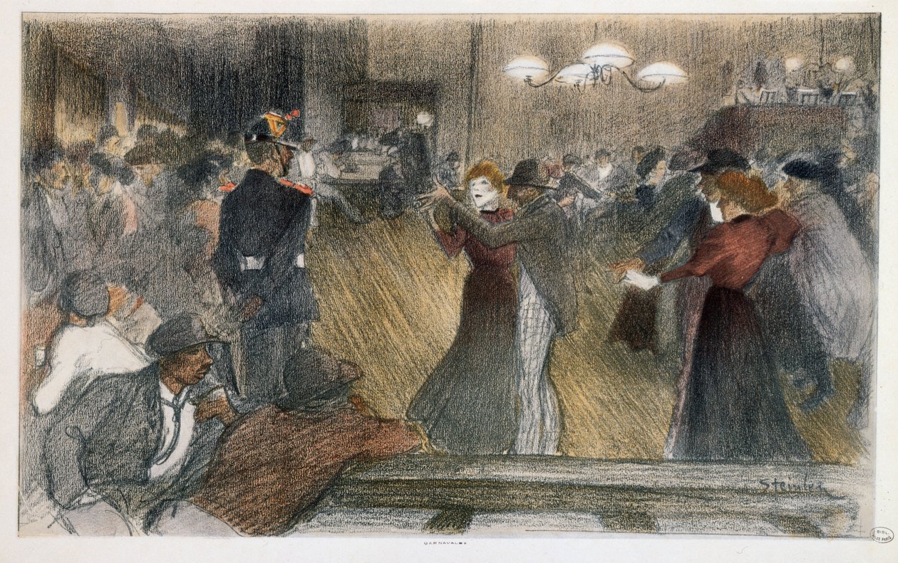 Baile de barreira de Théophile Alexandre Steinlen