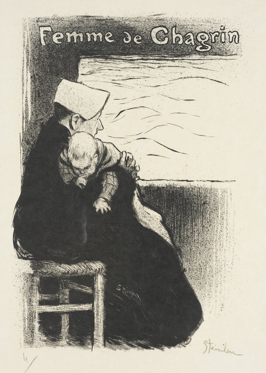 Mulher de tristeza de Théophile Alexandre Steinlen