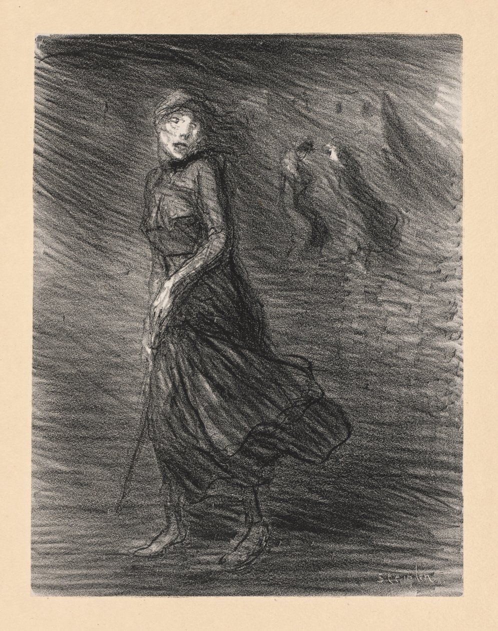 Na rua (Dans la Rue) de Théophile Alexandre Steinlen