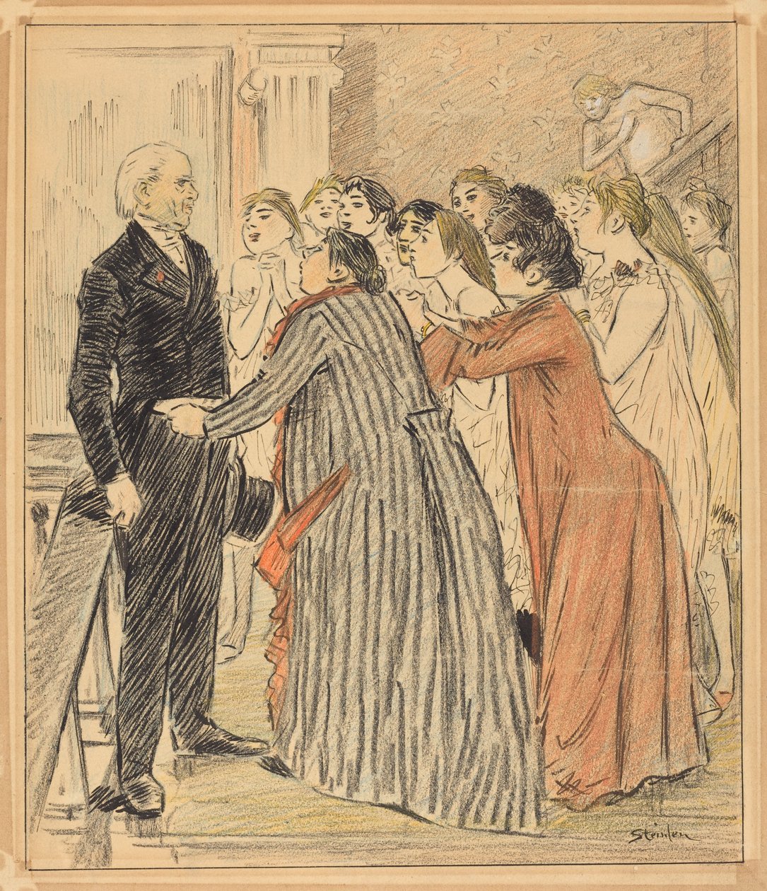 A aventura do velho deão de Théophile Alexandre Steinlen