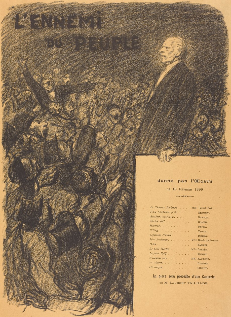 O inimigo do povo de Théophile Alexandre Steinlen