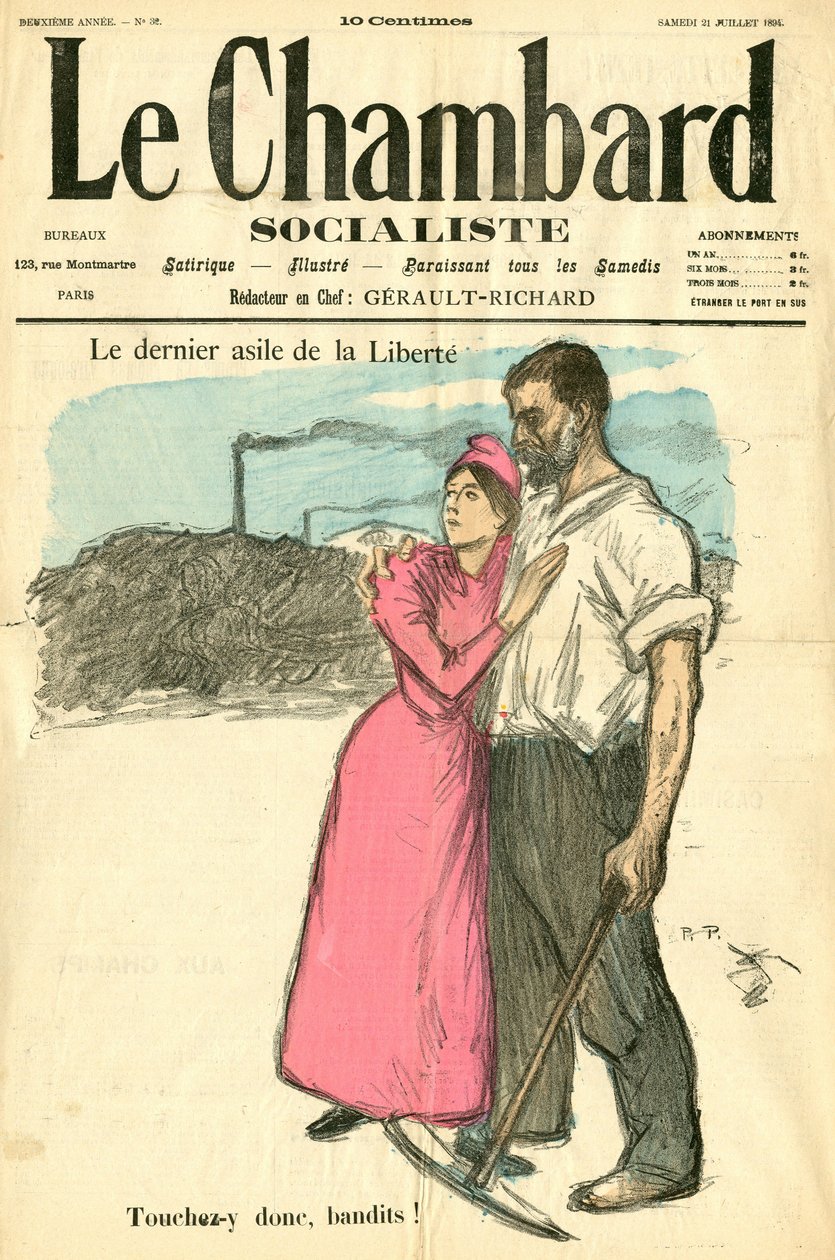 The Socialist Chambard, número 32, Satirical in Colour de Théophile Alexandre Steinlen