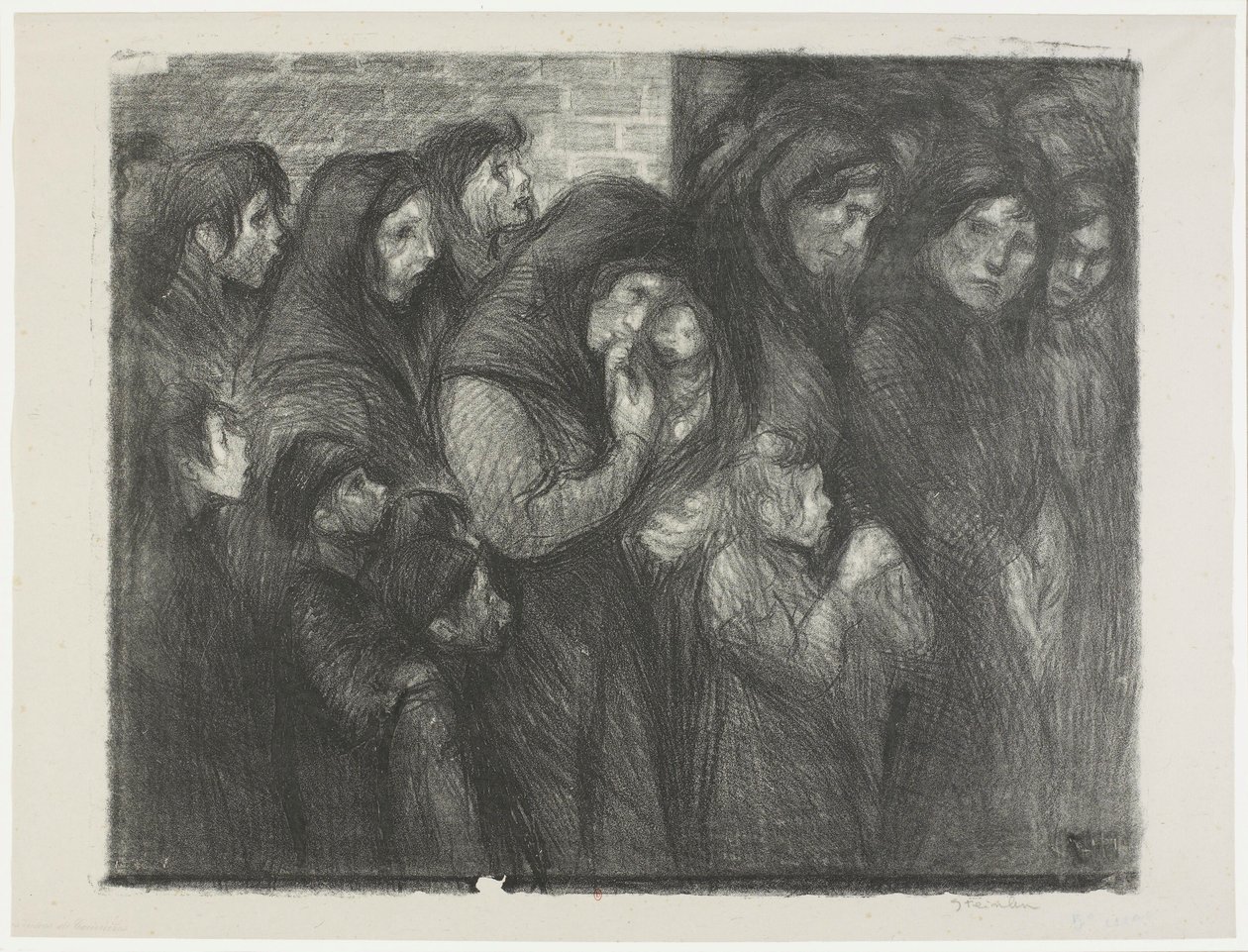 [As viúvas de Courrières] de Théophile Alexandre Steinlen