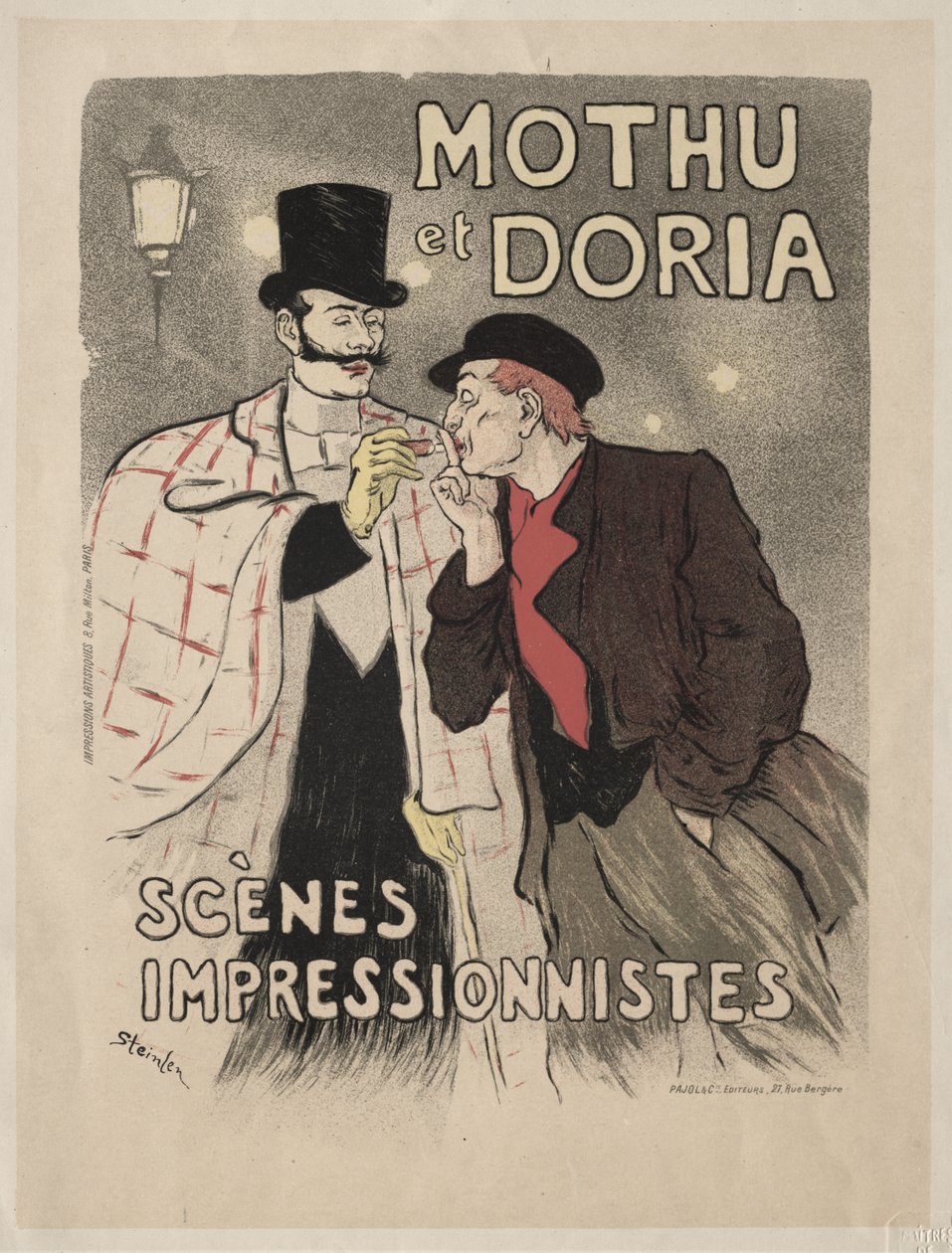 Mothu e Doria - Cenas impressionistas de Théophile Alexandre Steinlen