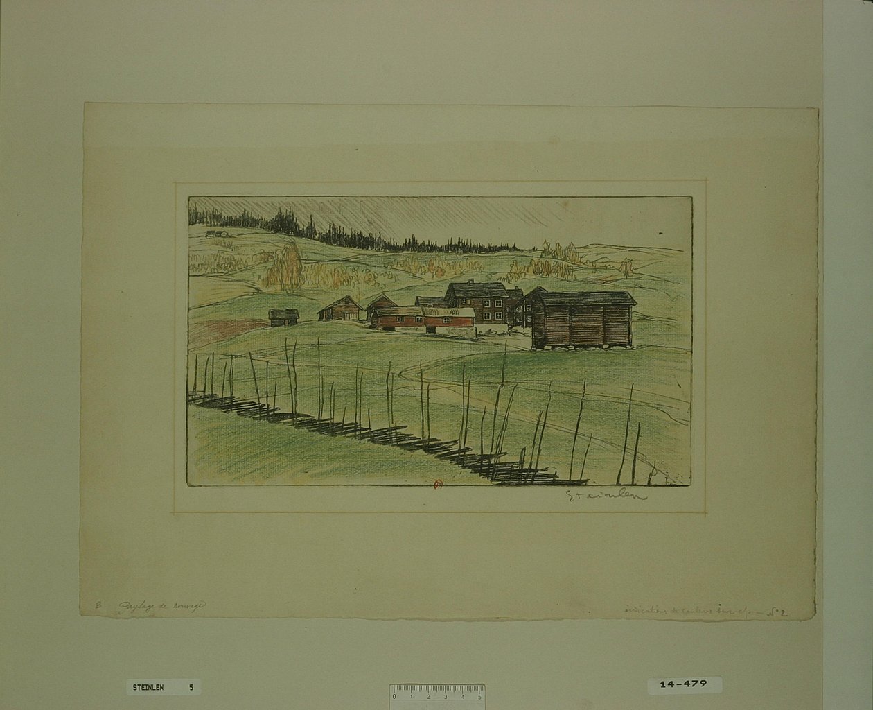 [Paisagem da Noruega] de Théophile Alexandre Steinlen