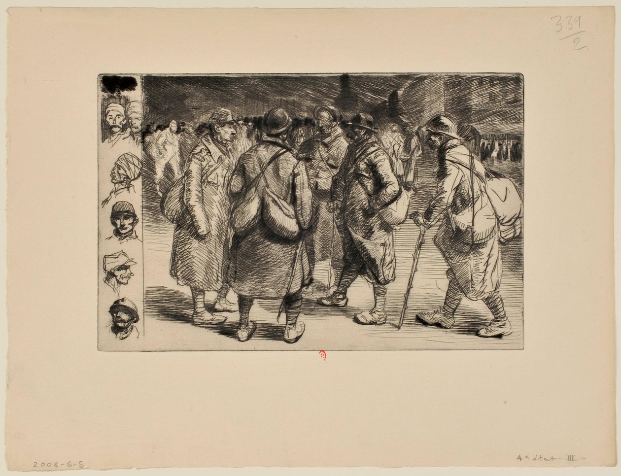 [Militares de licença, n.º 1] de Théophile Alexandre Steinlen