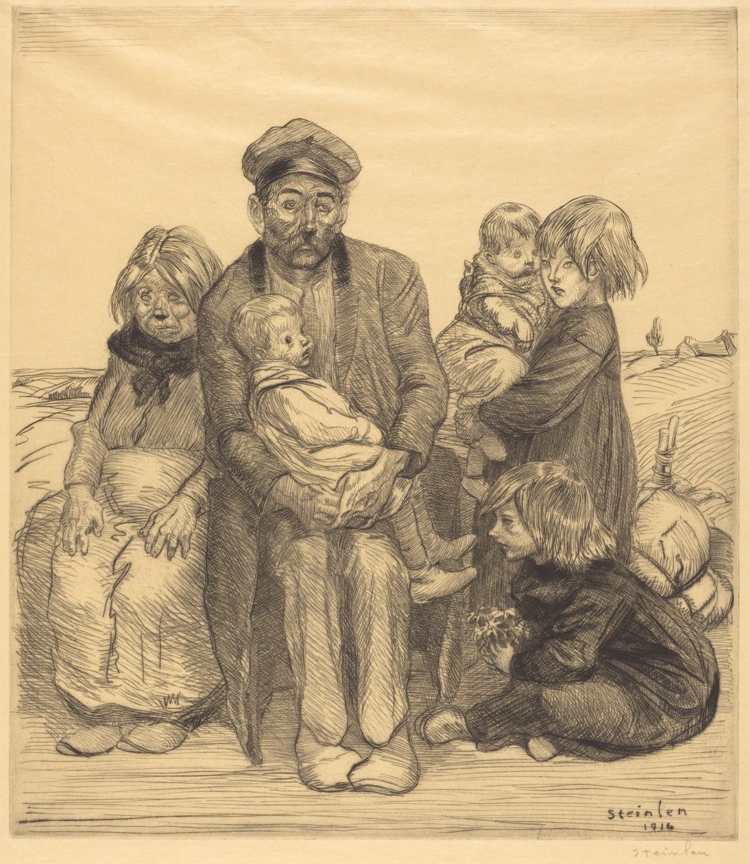 Pessoa pobre de Théophile Alexandre Steinlen