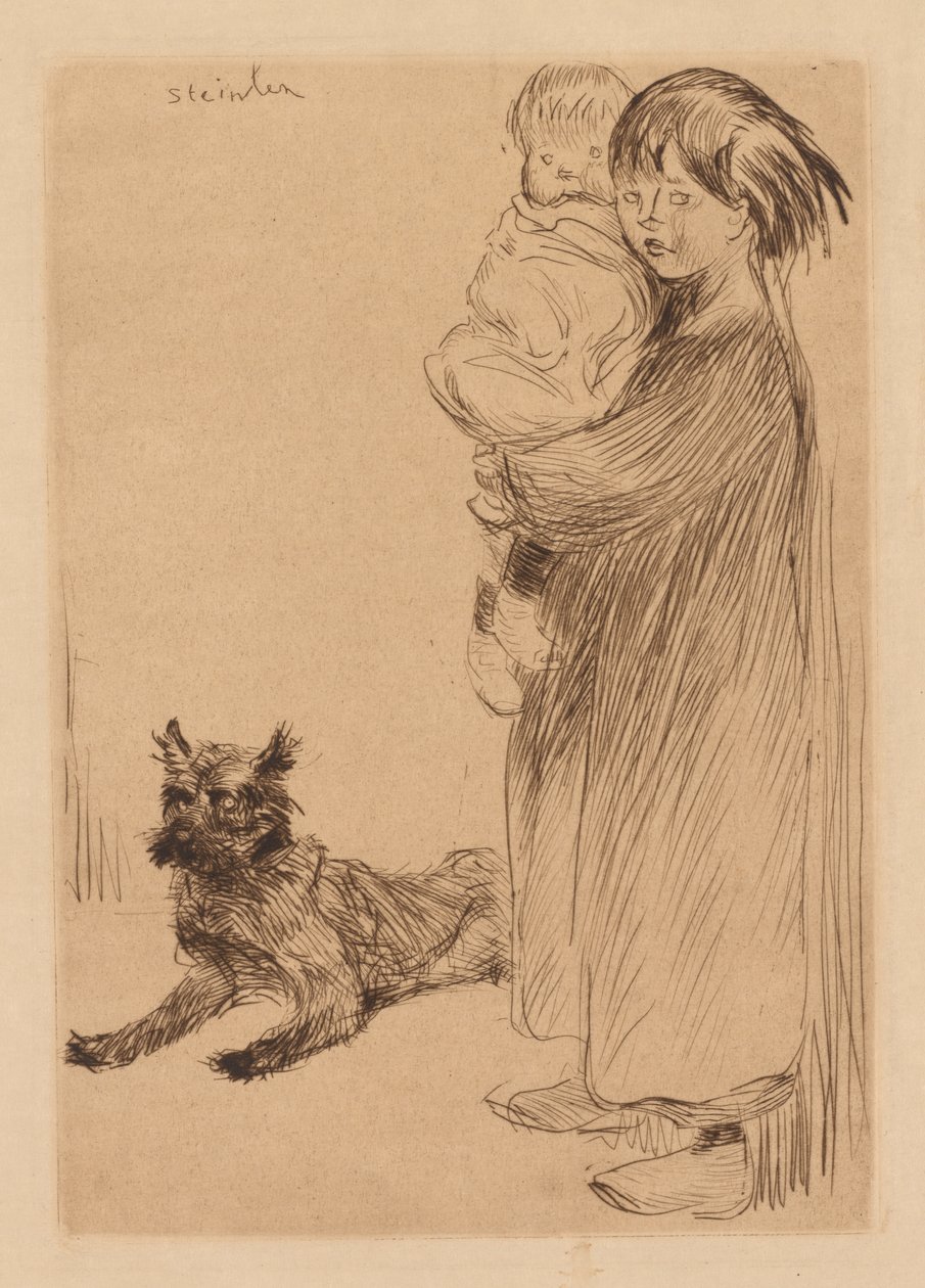 A irmã mais velha (La Grande Soeur) de Théophile Alexandre Steinlen